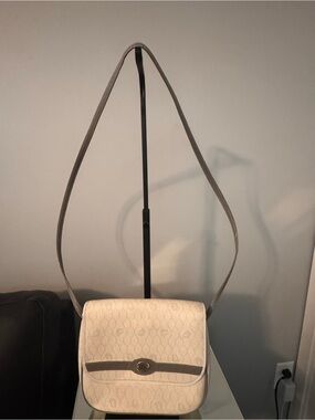 Dior Cream Crossbody Bag with Gray Trim